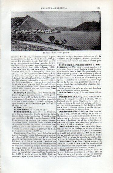 LAMINA V49721: Vista general de Piediluco, Italia