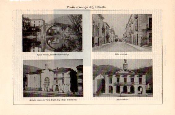LAMINA V49764: Vistas de Infiesto, Asturias