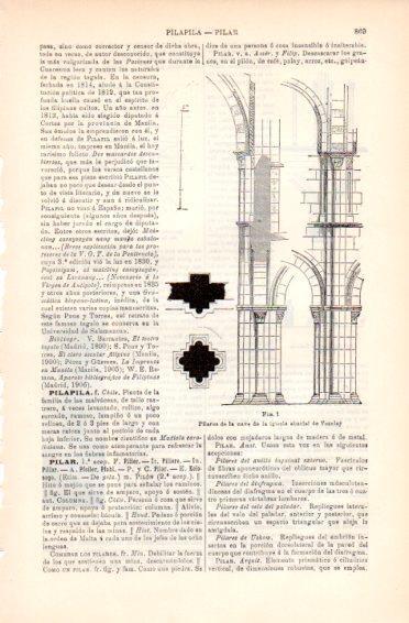 LAMINA V49757: Pilares de la nave de la iglesia de Vezelay, Francia