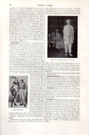 LAMINA V49752: Pierrot por A. Neven du Mont