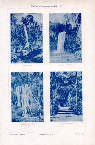 LAMINA V49744: Monasterio de Piedra. Cascadas y gruta