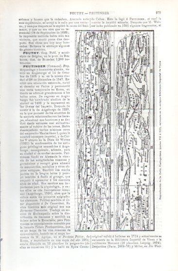 LAMINA V49679: Tabla Peutingeriana partes VII a XII, Biblioteca Imperial de Viena