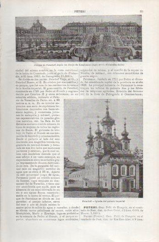 LAMINA V49657: Iglesia del palacio imperial de Peterhof, San Petersburgo