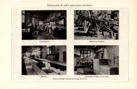 LAMINA V49706: Fabrica de Rollos Victoria, La Garriga Barcelona