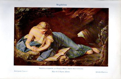 LAMINA V49839: Magdalena arrepentida por P. Batoni