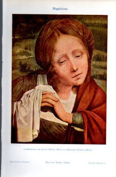 LAMINA V49838: La Magdalena por Q. Metsys