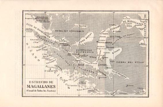 LAMINA V49831: Mapa del Estrecho de Magallanes