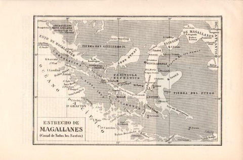 LAMINA V49831: Mapa del Estrecho de Magallanes