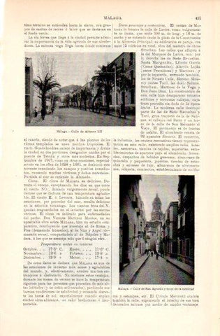 LAMINA V49884: Calle de Alfonso XII y San Agustin en Malaga
