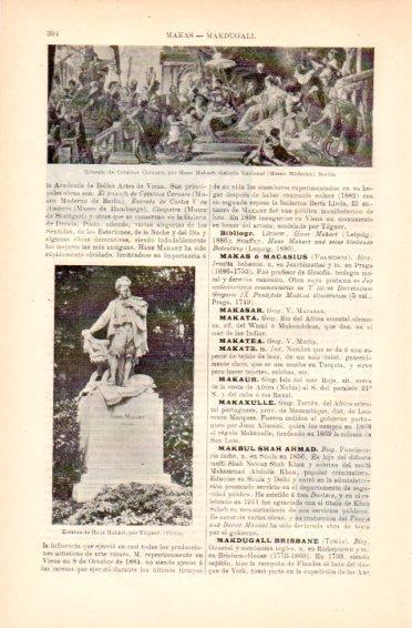 LAMINA V49876: Estatua de Hans Makart por Tilgner