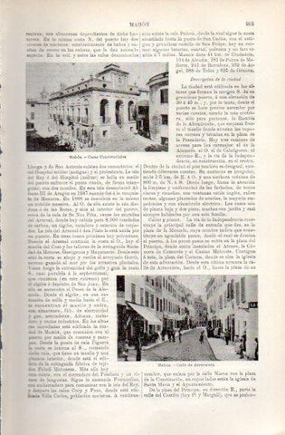 LAMINA V49869: Casas Consistoriales y calle de Arravaleta en Mahon