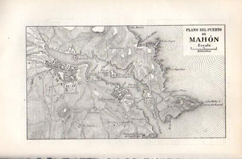 LAMINA V49868: Plano de puerto de Mahon