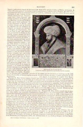 LAMINA V49867: Mohamet II por Gentile Bellini