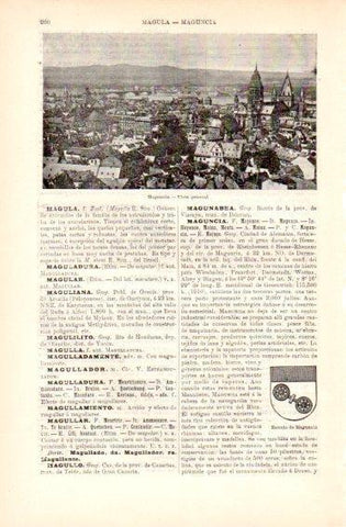 LAMINA V49861: Vista general por Maguncia, Alemania
