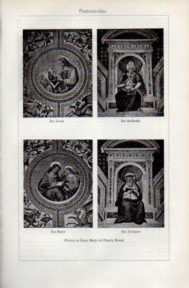 LAMINA V49798: Pinturicchio frescos en Santa Maria del Popolo