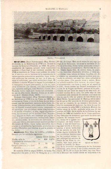 LAMINA V49824: Vista general de Maella, Zaragoza