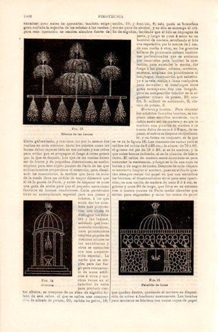 LAMINA V49819: Pirotecnia. Glorieta y Pabellon de luces