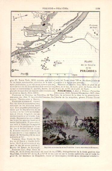 LAMINA V49809: Plano de la Batalla de las Piramides