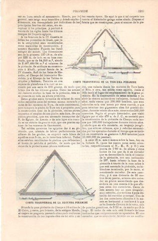LAMINA V49807: Piramide corte transversal de la segunda y tercera