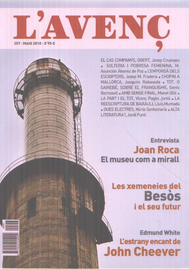 Revista L'Avenç numero 357: Joan Roca, John Cheever 