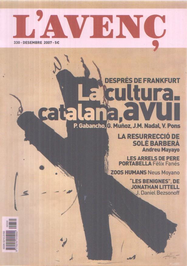 Revista L'Avenç numero 330: la cultura catalana, avui