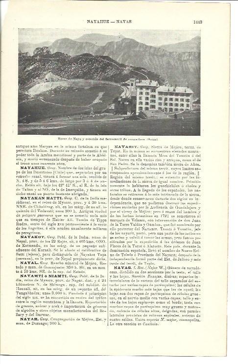 LAMINA ESPASA 40137: Rocas de Naye, Suiza