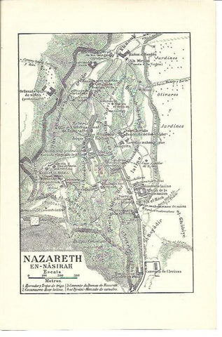 LAMINA ESPASA 40139: Plano de Nazaret - En-Nasirah