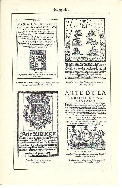 LAMINA ESPASA 40126: Portadas de libros de navegacion