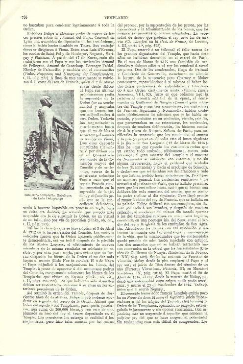LAMINA ESPASA 40167: Caballero templario, por Delagrange