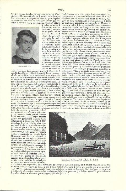 LAMINA ESPASA 40162: La Roca de Guillermo Tell