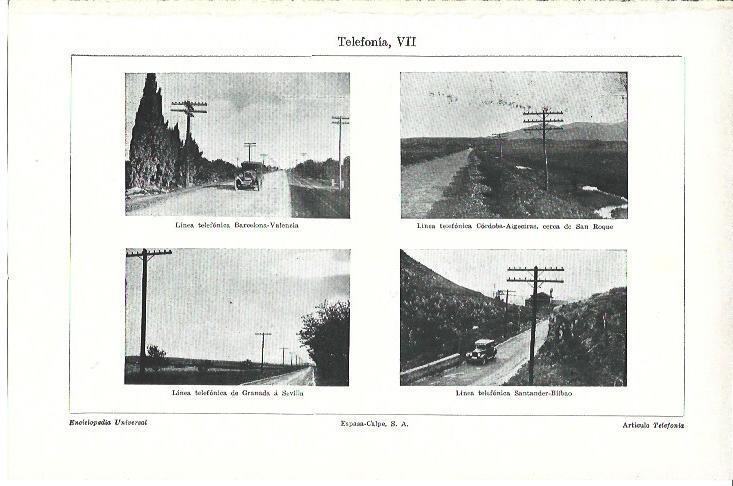 LAMINA ESPASA 40155: Lineas telefonicas de España