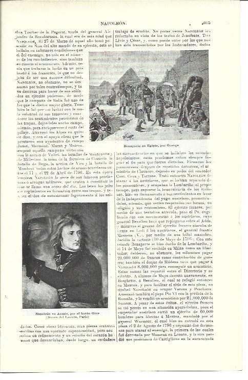 LAMINA ESPASA 40075: Bonaparte en Egipto, por Orange
