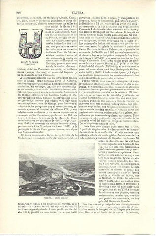 LAMINA ESPASA 40059: Escudo y vista general de Najera