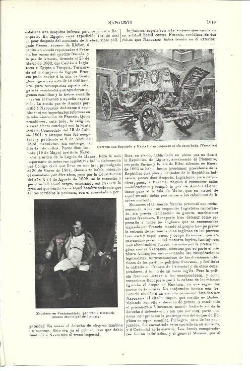 LAMINA ESPASA 40078: Napoleon en Fontainbleau, por Delaroch