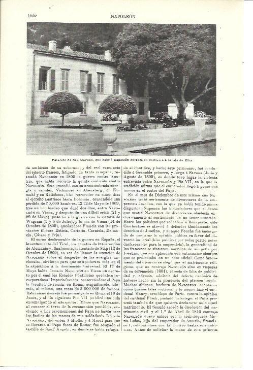 LAMINA ESPASA 40079: Palacete de San Martino en la isla de Elba