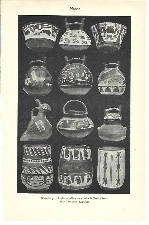 LAMINA ESPASA 40105: Ceramicas de la cultura Nazca