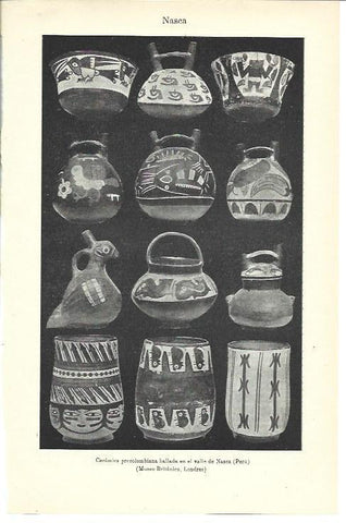 LAMINA ESPASA 40105: Ceramicas de la cultura Nazca