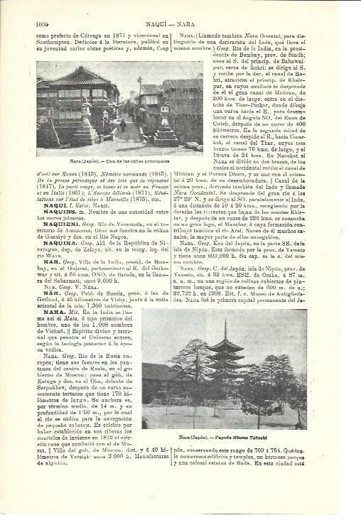 LAMINA ESPASA 40096: Calle de Naqui, Japon