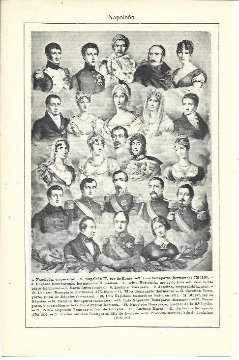 LAMINA ESPASA 40086: Familia de Napoleon Bonaparte