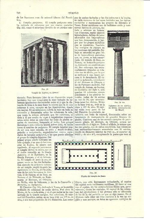 LAMINA ESPASA 40182: Templo de Jupiter en Atenas