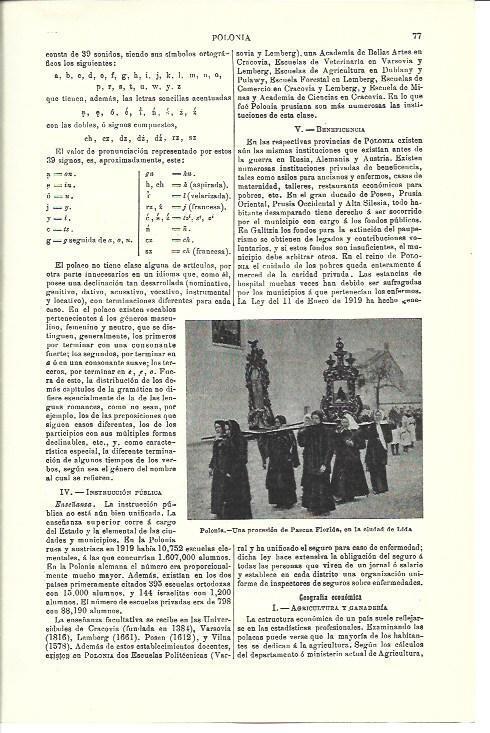 LAMINA ESPASA 40278: Procesion de Pascua en Lida, Polonia