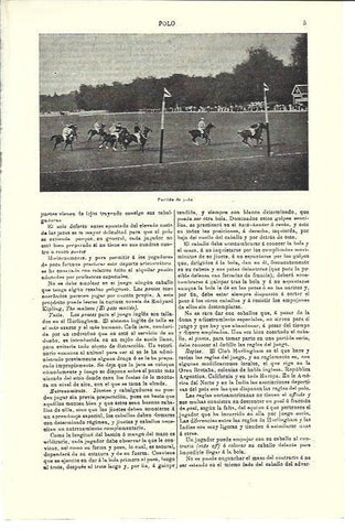 LAMINA ESPASA 40266: Partido de polo