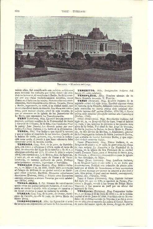 LAMINA ESPASA 40265: Palacio del Congo en Tervueren