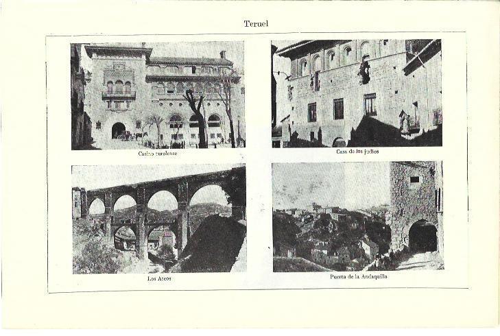 LAMINA ESPASA 40261: Casino, Puerta de los Judios y Arcos de Teruel