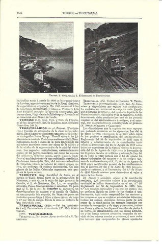 LAMINA ESPASA 40257: Vista y ferrocarril de Territet