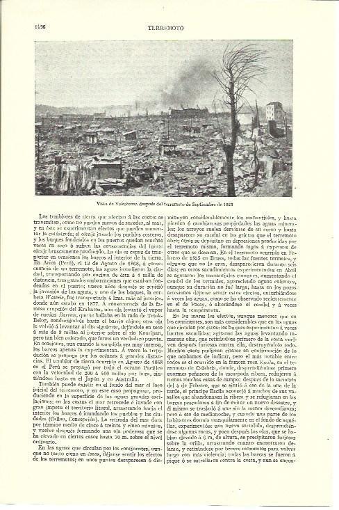 LAMINA ESPASA 40253: Yokohama despues del terremoto de 1923