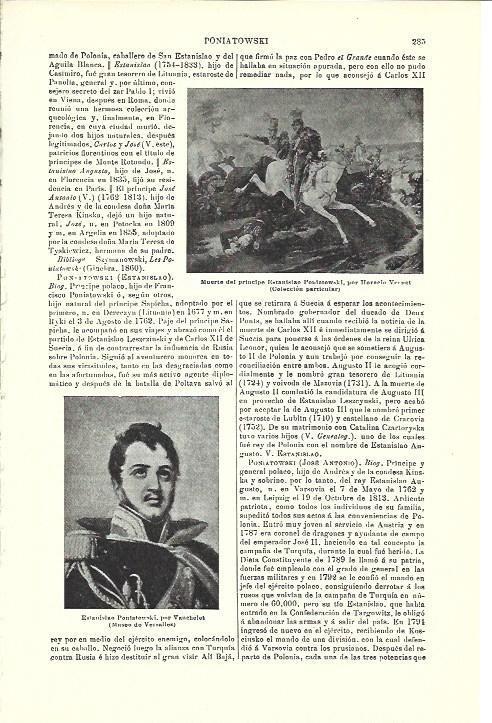 LAMINA ESPASA 40312: Muerte del principe Estanislao, por Vernet