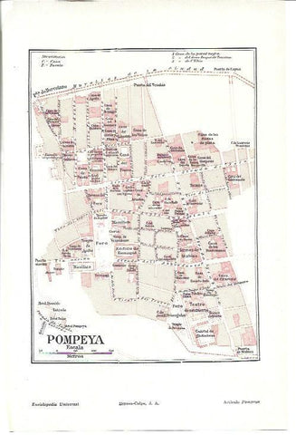 LAMINA ESPASA 40304: Plano de Pompeya