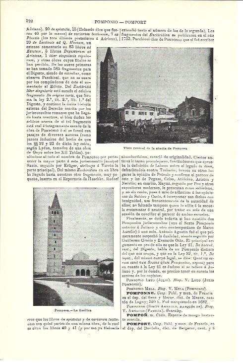 LAMINA ESPASA 40302: Abadia de Pomposa, Italia