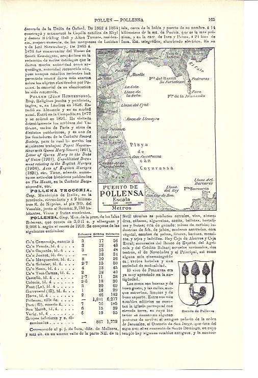 LAMINA ESPASA 40291: Plano del Puerto de Pollensa